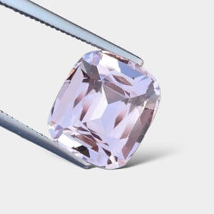 Flawless 5.80 CT Excellent Cushion Cut Natural Pink Morganite Gemstone from Nigeria.