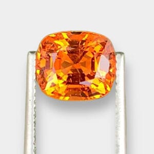 Eye Clean 3.92 CT Excellent Cut Natural Orange Mandarin Garnet from Tanzania.