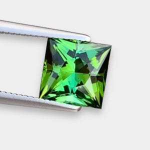 Flawless 2.0 CT Excellent Princess Cut Natural Tourmaline Gemstone from Afghanistan.