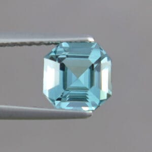 Flawless 1.30 CT Excellent Asscher Cut Top Sky Blue Natural Tourmaline Gemstone from Afghanistan.
