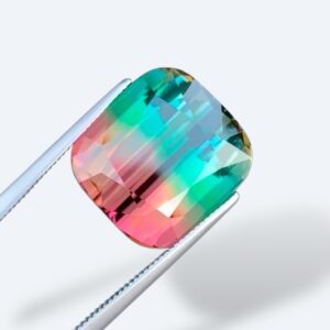 WATERMELON 🍉 TourmalineExcellent Cushion Cut Natural Watermelon Tourmaline.