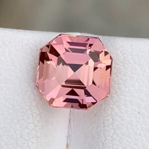 2.25 CT Excellent Asscher Cut Natural Pink Tourmaline Gemstones from Afghanistan.