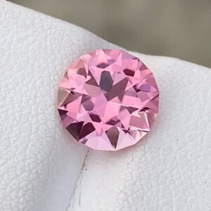 Flawless 2.23 CT Excellent Round Cut Natural Baby Pink Tourmaline Gemstone from Afghanistan.