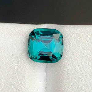 Flawless 1.85 CT Excellent Cushion Cut Natural Blue Tourmaline from Afghanistan.