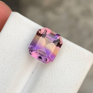 Flawless 4.38 CT Excellent Cut Bi Color Ametrine from Brazil.