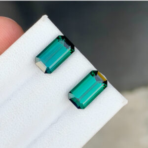 Flawless 6.0 TCW Excellent Cut Natural Perfect Match Pair Tourmaline Gemstone from Afghanistan.