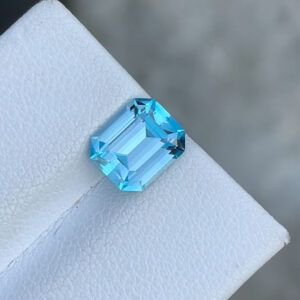 Flawless 2.65 CT Excellent Cut Top Blue Zircon from Cambodia.