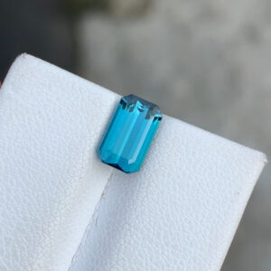Flawless 1.66 CT Excellent Cut Natural Top Blue Tourmaline Gemstone from Afghanistan.