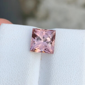 Flawless 3.04 CT Excellent Princess Cut Natural Pink Tourmaline Gemstone from Afghanistan