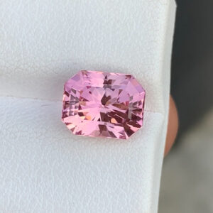 Flawless 3.44 CT Excellent Precision Cut Natural Pink Tourmaline Gemstone from Afghanistan.
