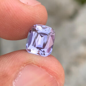Flawless 3.28 CT Excellent Cushion Cut Lavender Color Tanzanite from Tanzania.