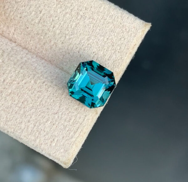 Blue Asscher Tourmaline