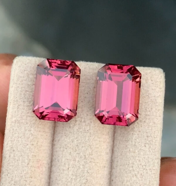 Hot Pink Tourmaline Pair