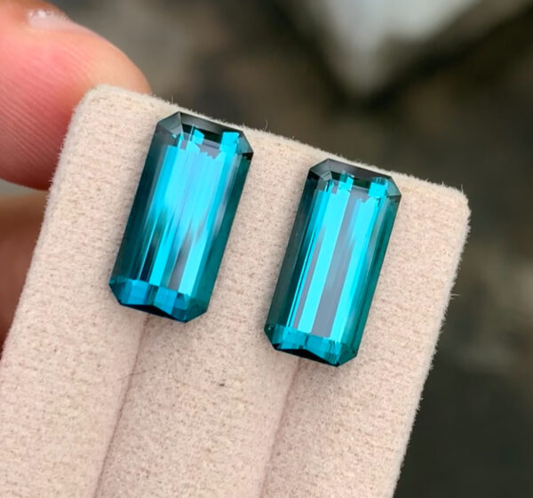 Blue Tourmaline Pair