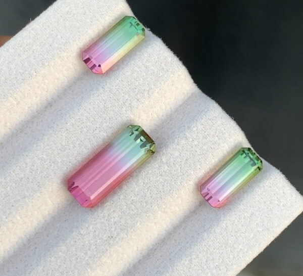 watermelon tourmaline set