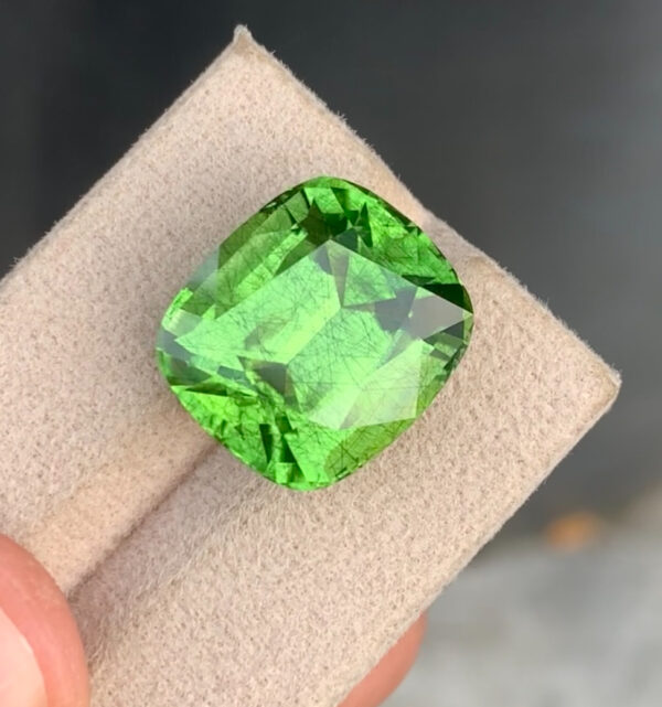 Peridot with Ludwigite inclusions