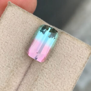 Flawless 4.57 CT Excellent Cut Natural Bi Color Tourmaline from Afghanistan.
