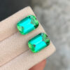 Blue Green Tourmaline Pair