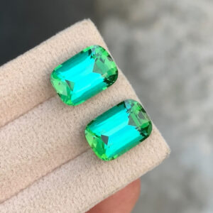 Blue Green Tourmaline Pair